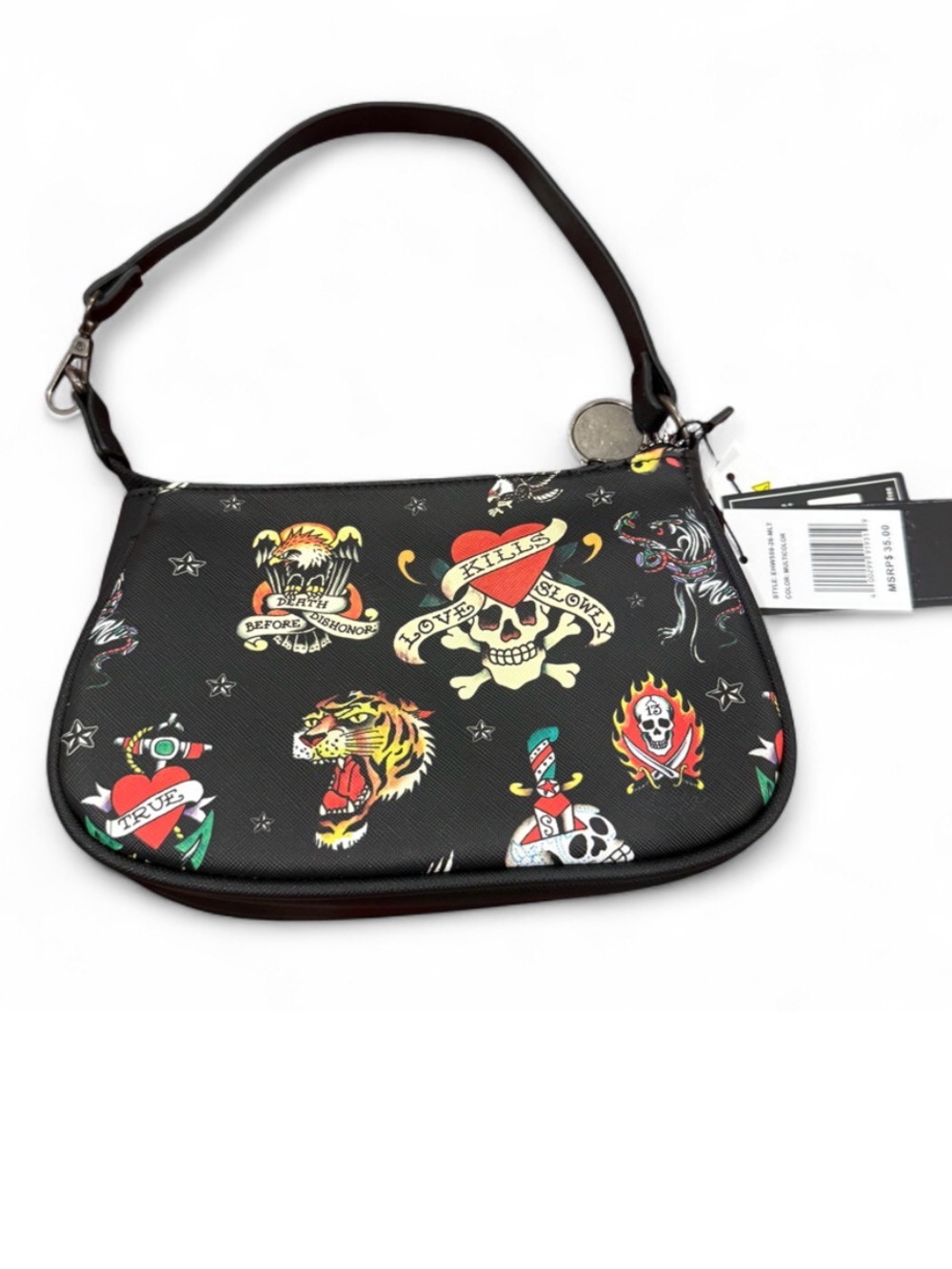 Ed Hardy Black Tattoo-print bag - Picture 2 of 3